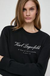 KARL LAGERFELD bluza femei, culoarea negru, cu imprimeu PPYH-BLD0AY_99X