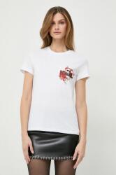 Karl Lagerfeld tricou din bumbac femei, culoarea alb 99KK-TSD0ZY_00X