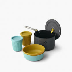 Sea to Summit Frontier UL One Pot Cook Set 2P 5 Piece Culoare: albastru/galben