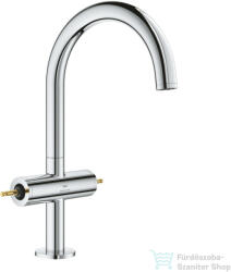 GROHE ATRIO PRIVATE L magasított mosdó csaptelep fogantyú nélkül, click-clack leeresztővel, Króm 21134000 (21134000)