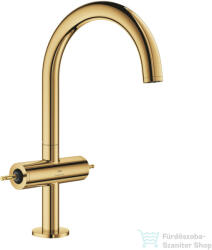 GROHE ATRIO PRIVATE L magasított mosdó csaptelep fogantyú nélkül, click-clack leeresztővel, Cool Sunrise 21134GL0 (21134GL0)