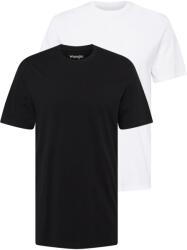 WRANGLER Tricou negru, alb, Mărimea XL