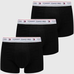 Tommy Jeans boxeralsó 3 db fekete, férfi - fekete L - answear - 13 990 Ft