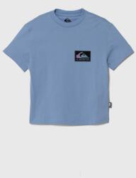 Quiksilver gyerek pamut póló BACKFLASHSSYTH nyomott mintás - kék 164
