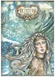 STAMPERIA Decoupage rizspapír Songs of the Sea The Mermaid A/4 (43814)