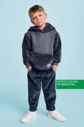Benetton gyerek felső szürke, sima, kapucnis - szürke 82 - answear - 7 785 Ft
