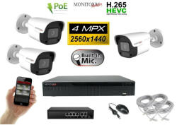 MS - IP kamerarendszer 3 kamerával switchel 4 Mpix - 6024K3B
