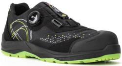 Sixton Peak SIX NEON BOA S1PS FO SR ESD Extra könnyű félcipő fekete, zöld reflex D3O talpbetéttel 35-48-ig (66532)