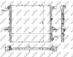 NRF hűtő, motorhűtés NRF 59145A (59145A)