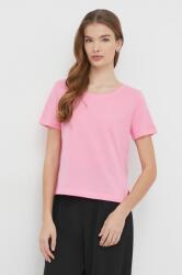 United Colors of Benetton pamut póló női, rózsaszín - rózsaszín XL