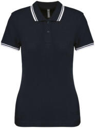 Kariban KA273 LADIE'S 2 STRIPED SHORT SLEEVED POLOSHIRT (ka273nv/wh-m)