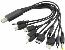 Cablu USB universal, cu 10 capete, L100638