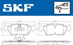 SKF set placute frana, frana disc SKF VKBP 80399 - centralcar