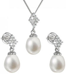 Evolution Group Set luxos din argint cu perle reale Pavona 29018.1(cercei, lănțișor, pandantiv)
