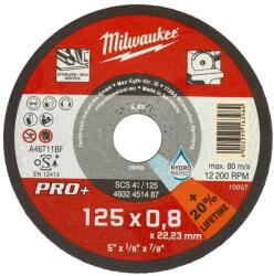 Milwaukee Disc abraziv de debitare metal, Pro Plus SCS 42, Milwaukee, 125x0.8mm (4932498201)