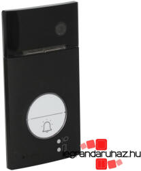 Legrand Bticino 2 vezetékes (SCS buszos) kaputelefon kiegészítő videó kaputábla: Linea 3000, 1 v. 2 lakásos, beépített proximity olvasóval, fekete, Legrand 343093 (343093)