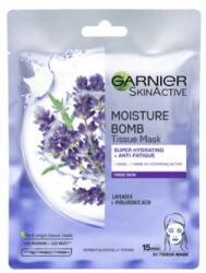 Garnier Skin Naturals Hydrating Textile Mask împotriva semnelor de oboseală cu extract de levănțică 28 g