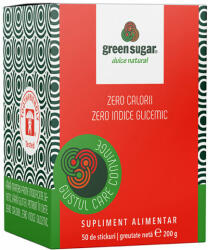 Laboratoarele Remedia Indulcitor pulbere Green Sugar, 50 sticks, Laboratoarele Remedia
