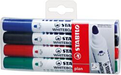 STABILO tábla marker, kerek hegyű, 2, 5-3, 5 mm, 4 szín, műanyag test (SW13641)