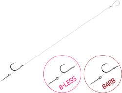 Delphin Kötött horog Delphin FLR Sting / 6db 8cm / 0, 22mm / B-LESS #12 / Sting 5mm (101004243) - marlin