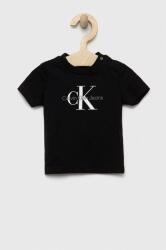 Calvin Klein gyerek póló fekete, nyomott mintás - fekete 74