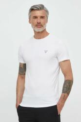 Guess t-shirt CALEB fehér, férfi, sima, U97M00 KCD31 - fehér L