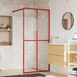 vidaXL Piros zuhanyfal átlátszó ESG üveggel 100 x 195 cm (154946)