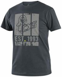 CXS Tricou cu imprimeu pentru bărbați CXS WILDER - Gri închis | 2XL (1610-331-718-96)