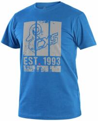 CXS Tricou cu imprimeu pentru bărbați CXS WILDER - Albastru azur | 2XL (1610-331-416-96)