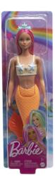 Mattel Barbie Dreamtropia - Sirena Cu Parul Roz Si Coada Portocalie