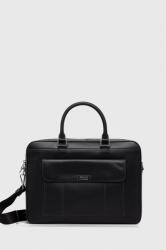 Tommy Hilfiger bőr laptop táska fekete - fekete Univerzális méret