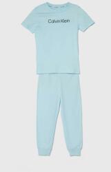 Calvin Klein Underwear gyerek pamut pizsama nyomott mintás - kék 128-140 - answear - 16 990 Ft