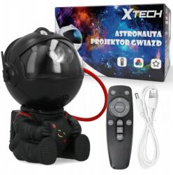 Xtech Gyerek éjjeli lámpa, Xtech, Astronaut, Csillagvetítés, Műanyag, Fekete (SIAA-XNCZARNY)