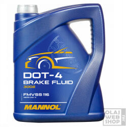  Mannol 3002 DOT-4 BRAKE FLUID fékfolyadék 5L