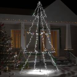  Brad crăciun conic 360 led-uri, 143x250 cm, interior & exterior (328593)