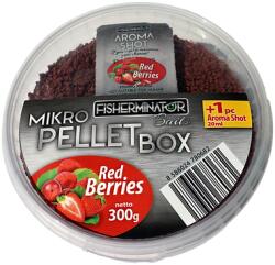 Fisherminator Mikro Pellet Box 300g+25ml - Piros bogyós gyümölcs (FM-780682)