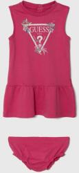 Guess baba pamut ruha rózsaszín, mini, harang alakú - rózsaszín 62-68 - answear - 10 490 Ft