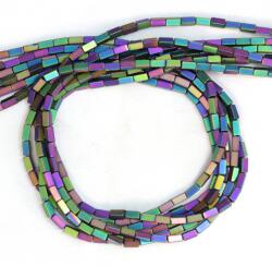 Hematit Mat Multicolor Dreptunghi 4x2x2 mm - Margele Pietre Semipretioase pentru Bijuterii