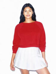 American Apparel AARSAF3451 rövid derekú Női kereknyakas pulóver American Apparel, Red-S (aarsaf3451re-s)
