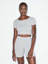 American Apparel AARSA8380 Női rövid ujjú pamut sztreccs top American Apparel, Heather Grey-XS (aarsa8380hgr-xs)