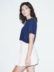 American Apparel AATR480 rövid ujjú és derekú Női póló American Apparel, Tri-Indigo-XS/S (aatr480tin-xs-s)
