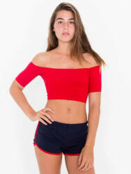 American Apparel AA7301 Női pamut short, futónadrág American Apparel, Navy/Red-M (aa7301nv-re-m)