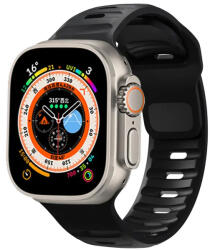 SmartWatcherz TrailBlazer Szilikon Apple Watch Szíj - Fekete, 42, 44, 45, 49mm (95884)
