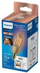 Philips Smart Bec LED inteligent vintage (decorativ) Philips Filament Candle Amber C35, (000008719514372085)