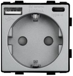 Tosyco Modul încărcător 1 x USB 1.1 A cu indicator LED [CLONE] [CLONE] (TOS-MESK-USB-AC-Y)