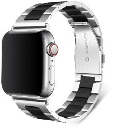 Mobile Tech Protection Curea Metalica Premium MTP Quick Release pentru Apple Watch - Argintiu & Negru, 38mm