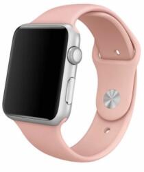 Mobile Tech Protection Curea Silicon Premium MTP Marime M pentru Apple Watch - Pink Sand, 42mm