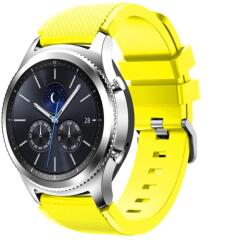 Mobile Tech Protection Curea Silicon Premium MTP Quick Release 22mm pentru Huawei Watch GT - Galben