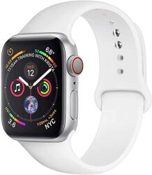 Mobile Tech Protection Curea Silicon Premium MTP Marime M pentru Apple Watch - Alb, 42mm