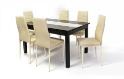  Irish asztal Geri székkel - 6 személyes étkezőgarnitúra